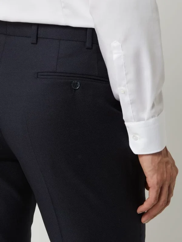 Großhandel ? DIGEL Modern Fit Anzughose Aus Schurwolle Modell ‘Per’ – Marineblau ? 4