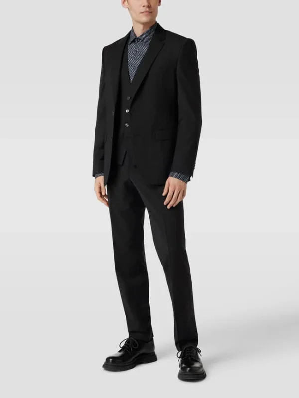 Am billigsten ✨ BOSS Anzughose In Unifarbenem Design – Schwarz ? 1