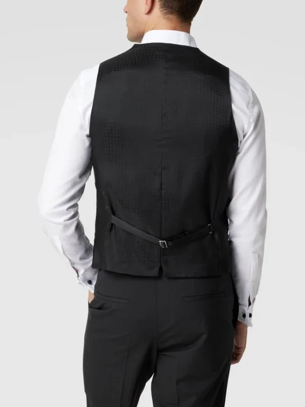 Besorgen ✨ BOSS Weste Mit Paspeltaschen Modell ‘Huge Vest’ – Anthrazit ? 6