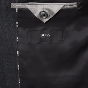 Auslauf ❤️ BOSS Regular Fit 2-Knopf-Sakko Aus Schurwollmischung Modell ‘Jasper’ – Anthrazit ? 10