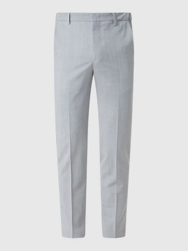 Blitzangebot ? Pierre Cardin Anzughose Mit Schurwoll-Anteil Modell ‘Rick’ – Bleu ? 3