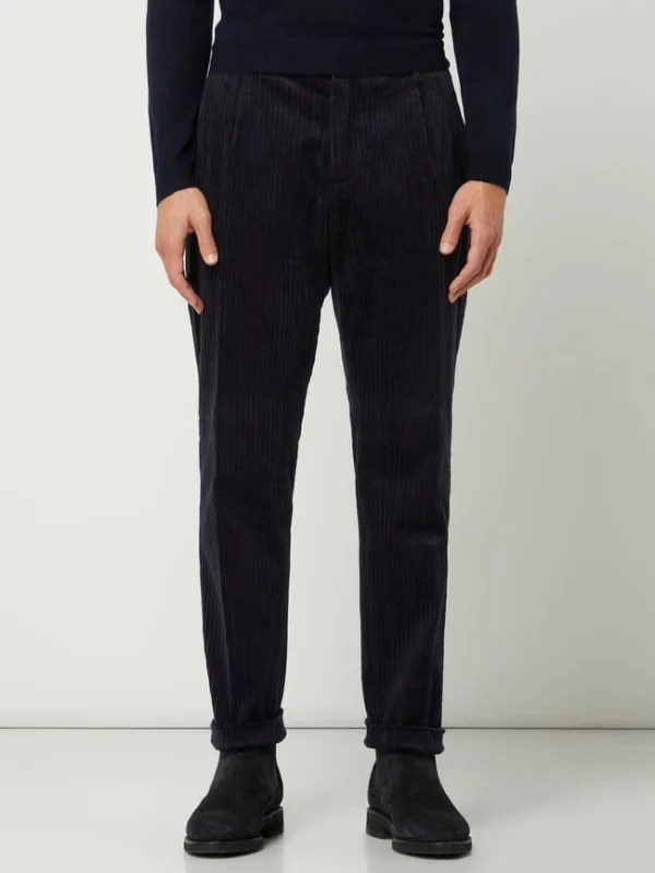 Schlussverkauf ✔️ Antony Morato Carrot Fit Anzughose Aus Cord Modell ‘Ralph’ – Marineblau ? 5