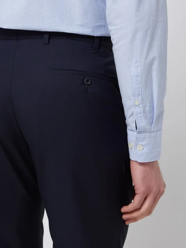 Blitzangebot ? Hiltl Regular Fit Anzughose Aus Schurwolle Modell ‘Piacenza’ – Dunkelblau ❤️ 4