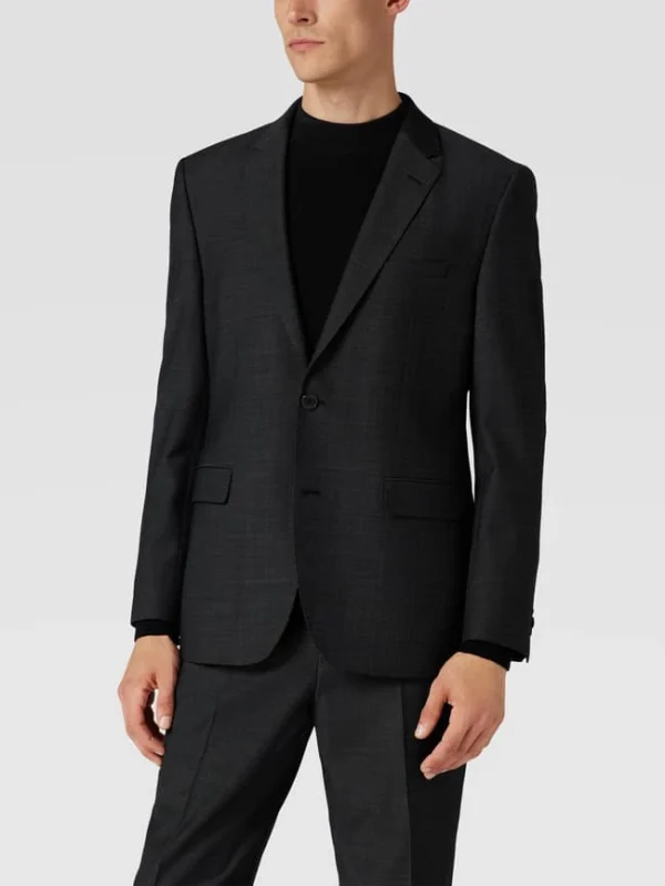 Aktion ? BOSS Sakko Mit Kissing Buttons Modell ‘Jeffrey’ – Anthrazit ❤️ 5