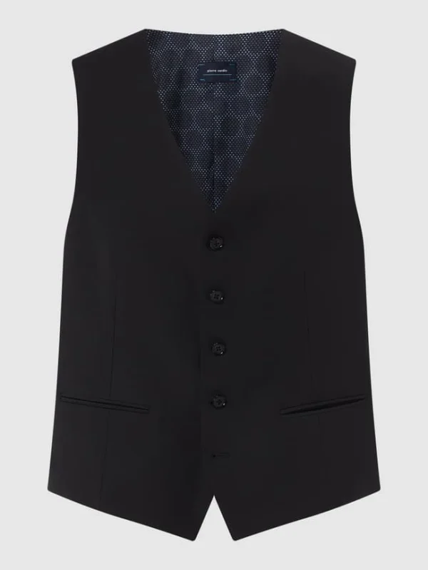 Angebote ? Pierre Cardin Weste Mit Schurwoll-Anteil Modell ‘Hugo’ – ‘Futureflex’ – Schwarz ? 1