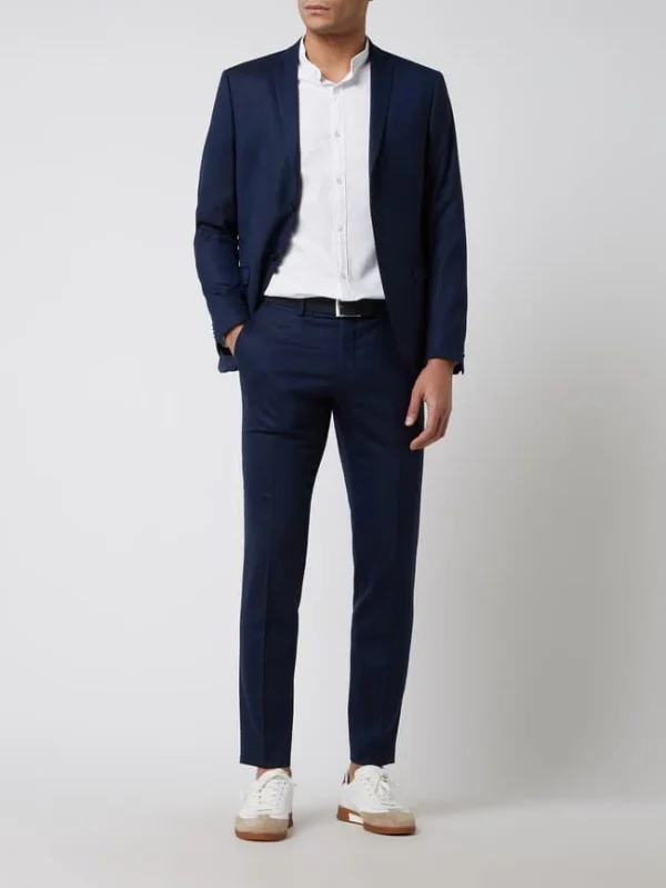 Bestpreis ? Tiger Of Sweden Slim Fit Anzughose Aus Woll-Elasthan-Mix Modell ‘Gordon’ – Royalblau ? 1