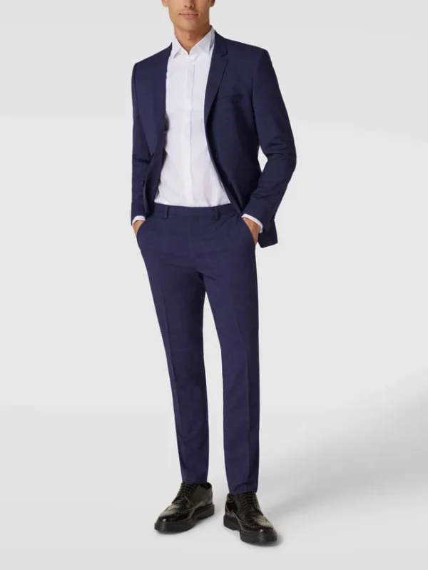 Beste Bewertungen von ? HUGO Extra Slim Fit 2-Knopf-Sakko Mit Karomuster Modell ‘Arti’ – Royalblau ? 1