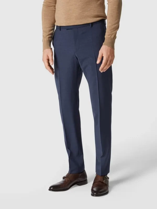 Schlussverkauf ? Strellson Slim Fit Anzughose Mit Bügelfalten ‘Flex Cross’ – Marineblau ? 5