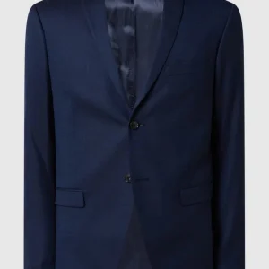 Coupon ? Tiger Of Sweden Slim Fit 2-Knopf-Sakko Aus Woll-Elasthan-Mix Modell ‘Jil’ – Blau ✔️ 9