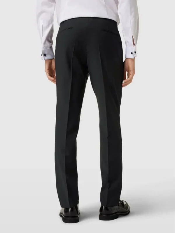 Bestpreis ? Pierre Cardin Anzughose Mit Label-Patch – Schwarz ? 6