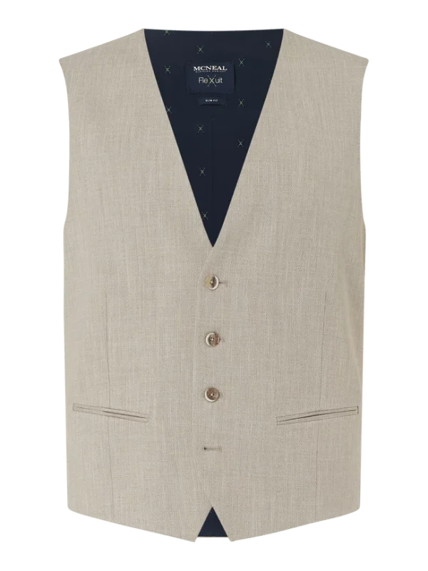 Bester Verkauf ? MCNEAL Weste Mit Allover-Muster – Beige ✨ 1