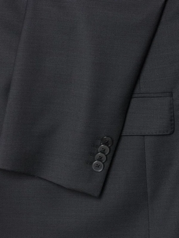Auslauf ❤️ BOSS Regular Fit 2-Knopf-Sakko Aus Schurwollmischung Modell ‘Jasper’ – Anthrazit ? 3