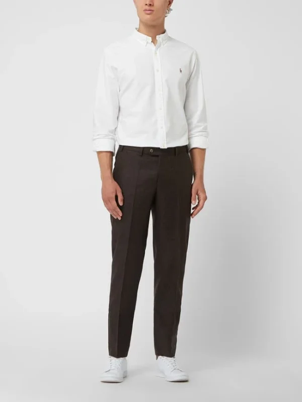 Neu ? Hiltl Regular Fit Anzughose Aus Schurwolle Modell ‘Piacenza’ – Dunkelbraun ? 1