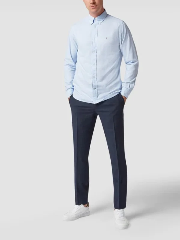 Blitzangebot ? Tommy Hilfiger Anzughose Mit Karomuster – Marineblau ? 1
