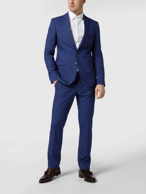 Großhandel ? Montego Anzug-Hose Mit Stretch-Anteil – Royalblau ? 1