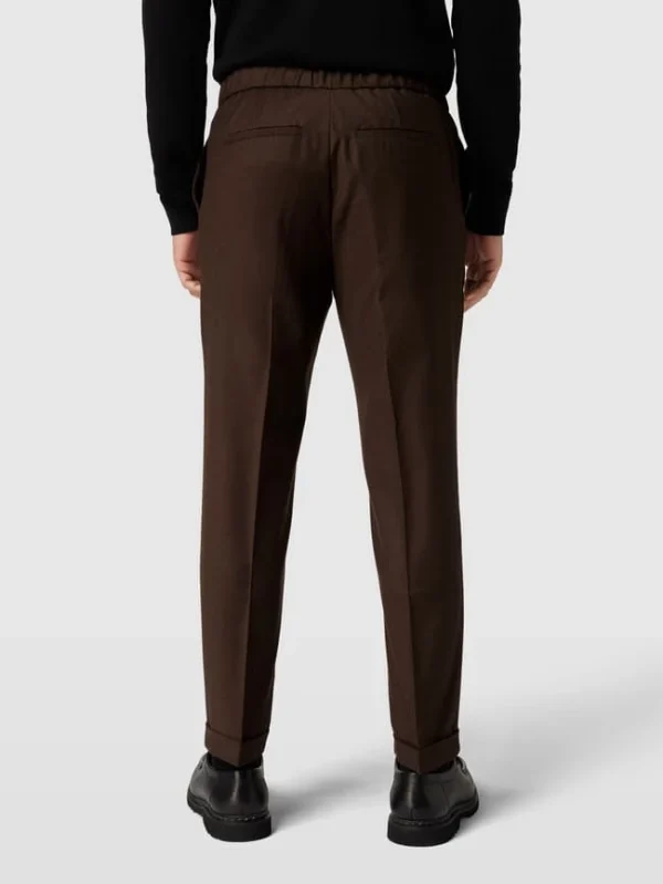 Schlussverkauf ? THE KOOPLES Anzugshose Mit Bügelfalten Modell ‘PANTALON SEUL’ – Mittelbraun ? 6