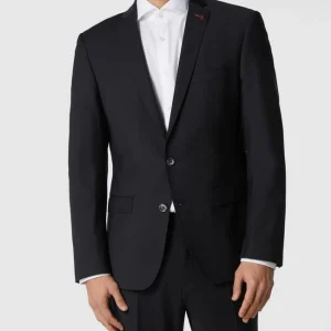 Budget ? Roy Robson Slim Fit 2-Knopf-Sakko Aus Schurwollmischung – Schwarz ❤️ 13