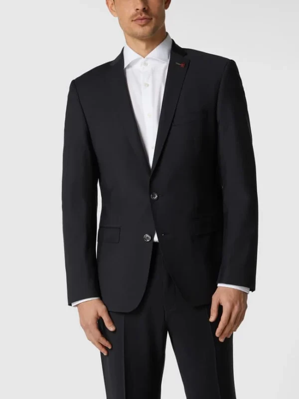 Budget ? Roy Robson Slim Fit 2-Knopf-Sakko Aus Schurwollmischung – Schwarz ❤️ 5