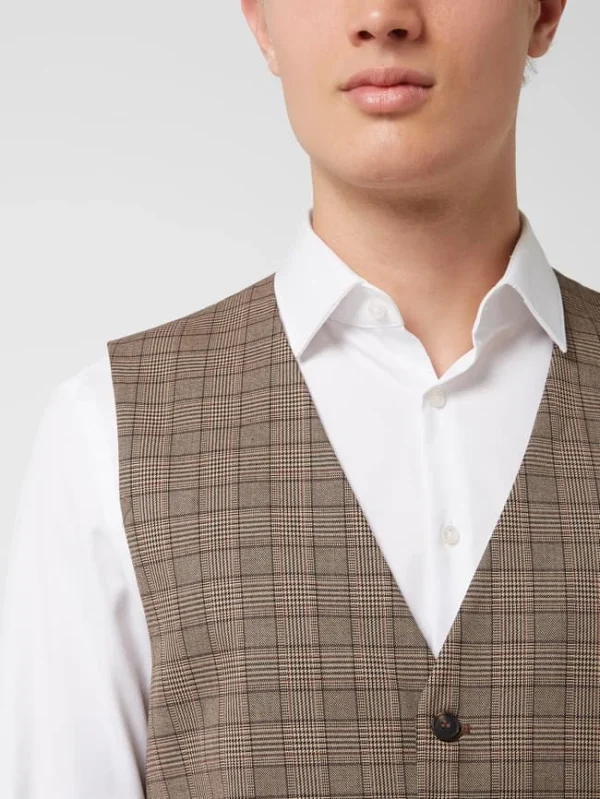 Top 10 ? Selected Homme Slim Fit Weste Mit Stretch-Anteil Modell ‘Logan’ – Mittelbraun ✔️ 4