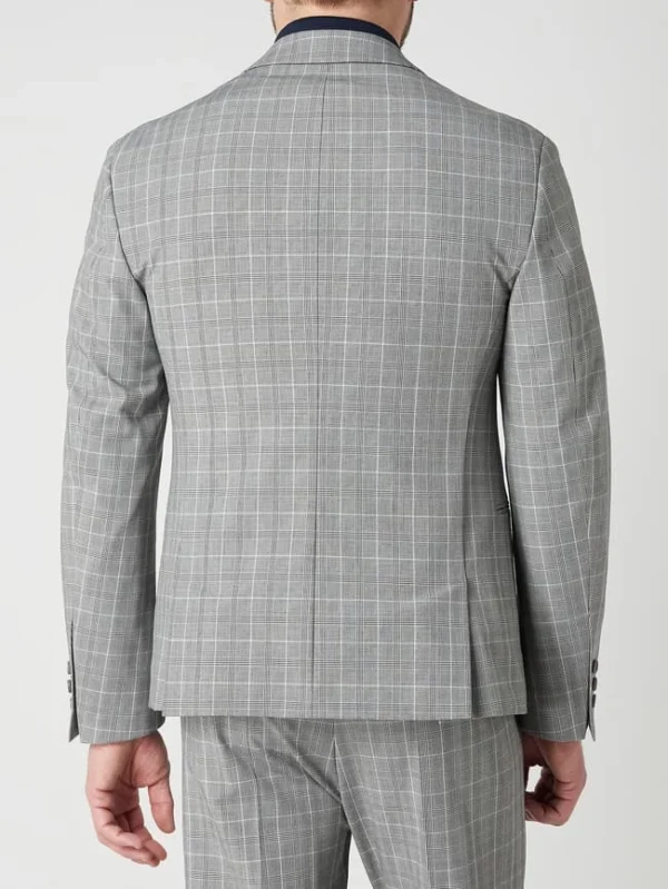 Rabatt ? Drykorn Slim Fit 2-Knopf-Sakko Mit Stretch-Anteil Modell ‘Hurley’ – Hellgrau ? 7