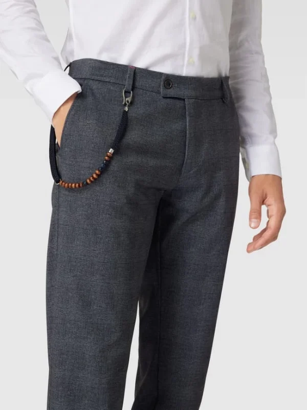 Schlussverkauf ? CG – Club Of Gents Anzughose Mit Glencheck-Muster – Mittelgrau ? 4