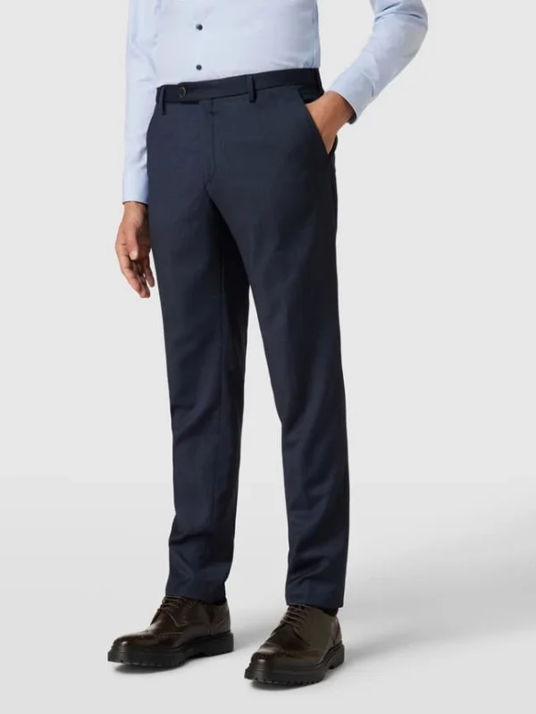Aktion ? CG – Club Of Gents Slim Fit Anzughose Mit Stretch-Anteil – Marineblau ❤️ 5