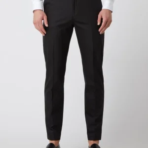 Aktion ? MOS MOSH Slim Fit Anzughose Mit Stretch-Anteil Modell ‘Russel’ – Schwarz ? 13