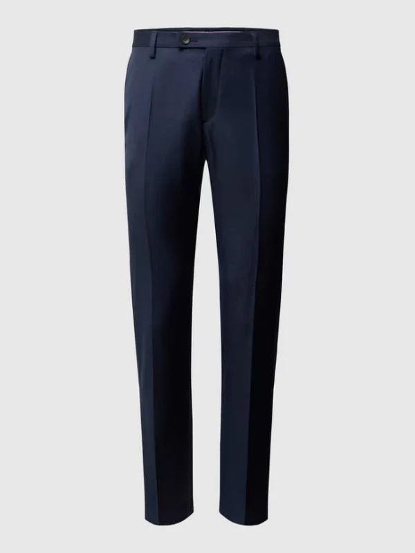 Bester Verkauf ? CG – Club Of Gents Slim Fit Anzug-Hose Aus Schurwolle – Blau ? 3