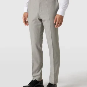 Am billigsten ✨ HUGO Hose Mit Bügelfalten Modell ‘Hesten’ – Hellgrau ? 13