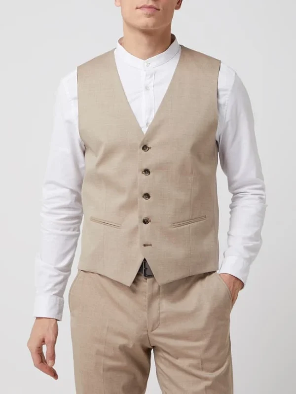 Bester Verkauf ? Selected Homme Slim Fit Weste Mit Stretch-Anteil Modell ‘MyloLogan’ – Sand ? 5