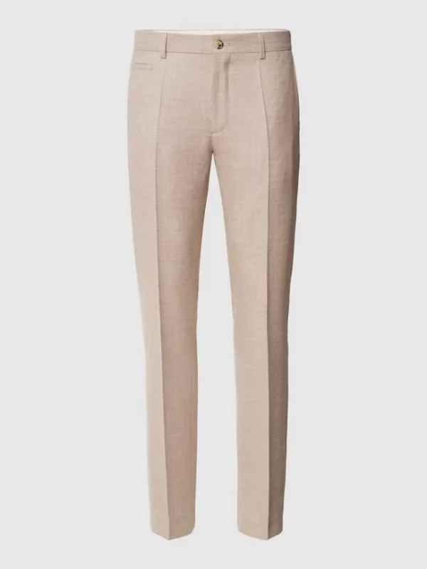Billig ✨ BOSS Anzughose Aus Schurwolle-Viskose-Mix Modell ‘Lenon’ – Beige ? 3