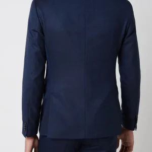 Coupon ? Tiger Of Sweden Slim Fit 2-Knopf-Sakko Aus Woll-Elasthan-Mix Modell ‘Jil’ – Blau ✔️ 15