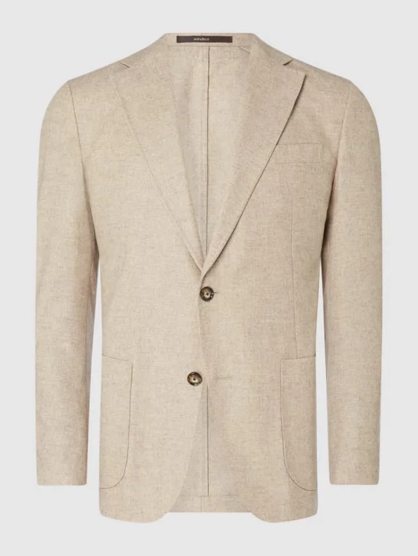 Aktion ? Windsor Shaped Fit 2-Knopf-Sakko Mit Kaschmir-Anteil Modell ‘Giro’ – Beige ? 1