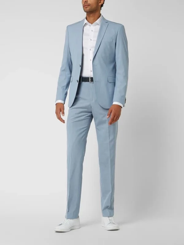 Angebote ? S.Oliver BLACK LABEL Slim Fit Anzughose Mit Stretch-Anteil Modell ‘s.Opure’ – Blau ? 1