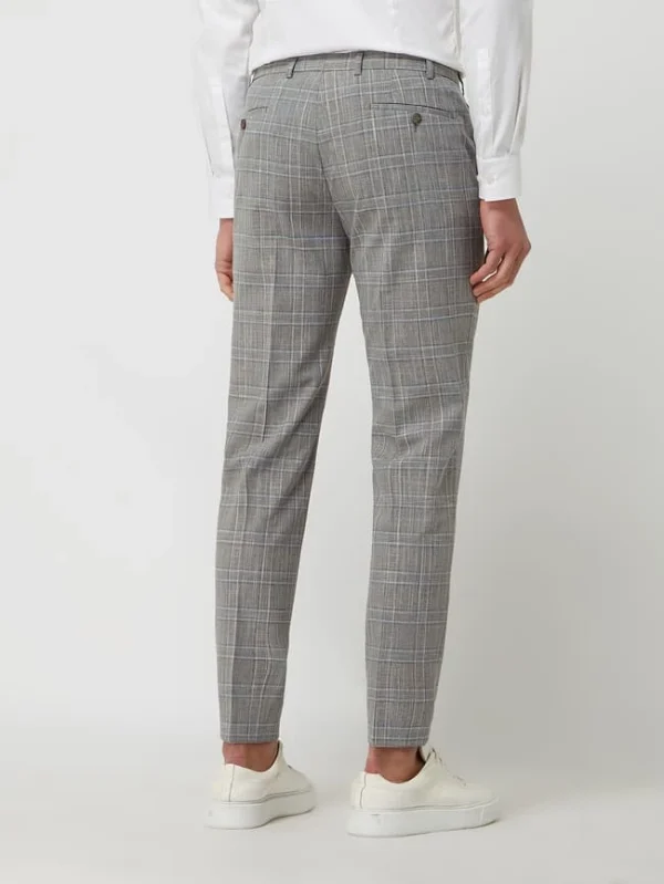 Bestpreis ? DIGEL Slim Fit Anzughose Mit Leinen-Anteil Modell ‘Franco’ – Mittelgrau ? 6