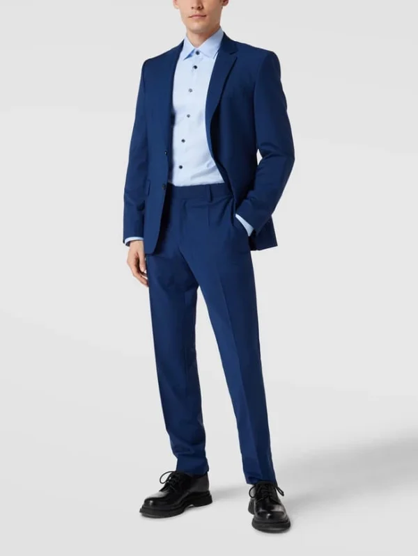 Rabatt ? BOSS 2-Knopf-Sakko Mit Kissing Buttons Modell ‘Huge’ – Royalblau ? 1
