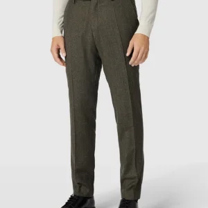 Auslauf ? CG – Club Of Gents Hose Mit Bügelfalten Modell ‘Cruz’ – Olivgrün ✔️ 13