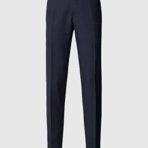 Blitzangebot ? Tommy Hilfiger Anzughose Mit Karomuster – Marineblau ? 9