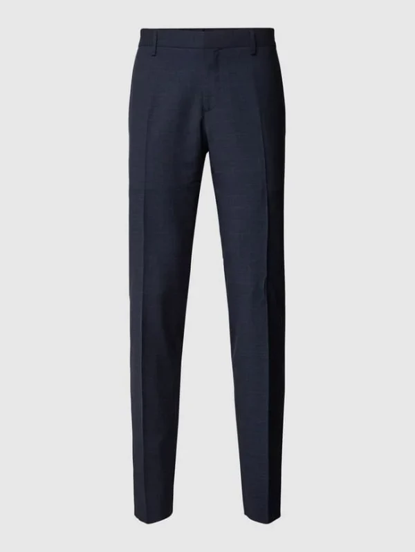 Blitzangebot ? Tommy Hilfiger Anzughose Mit Karomuster – Marineblau ? 3