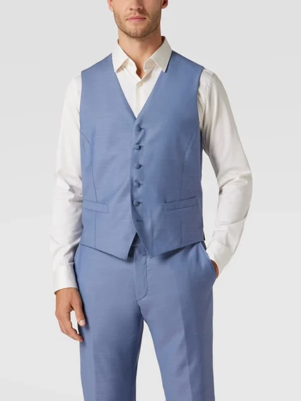 Bestes Angebot ? JOOP! Collection Anzugweste Mit Ziernähten – Hellblau ? 5