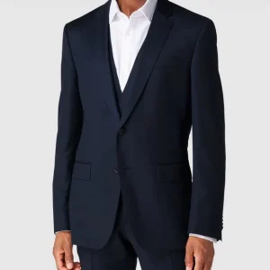 Budget ? BOSS Slim Fit 2-Knopf-Sakko Aus Reiner Schurwolle – Marineblau ⌛ 13