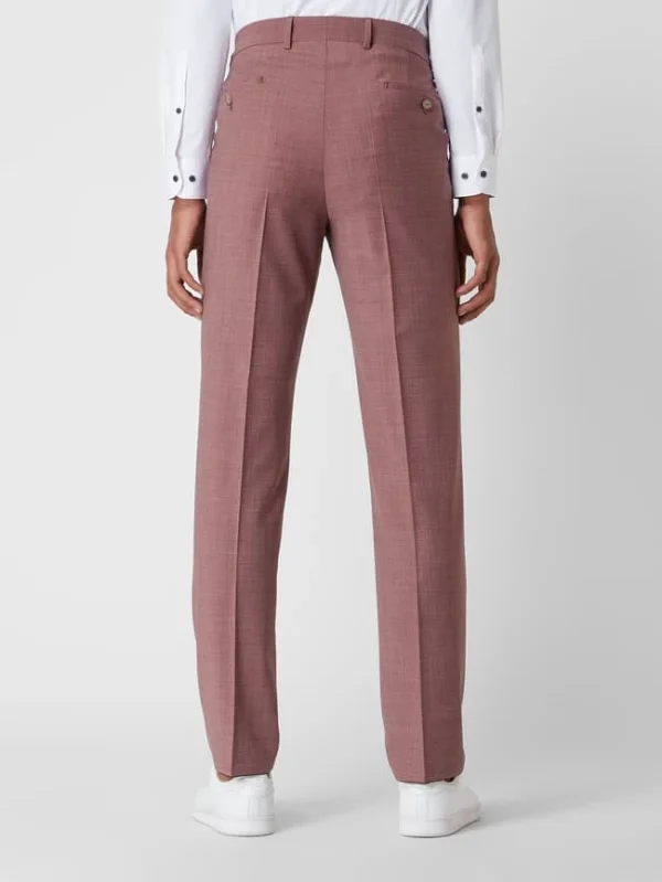 Billig ? Daniel Hechter Modern Fit Anzughose Mit Stretch-Anteil – Bordeaux Rot ? 6