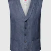 Coupon ? CG – Club Of Gents Weste Mit Schalkragen – Blau ✨ 17