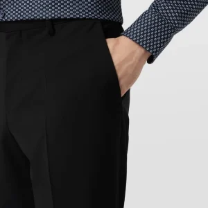 Am billigsten ✨ BOSS Anzughose In Unifarbenem Design – Schwarz ? 11