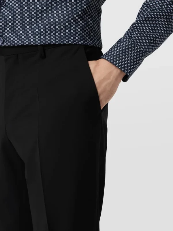Am billigsten ✨ BOSS Anzughose In Unifarbenem Design – Schwarz ? 4