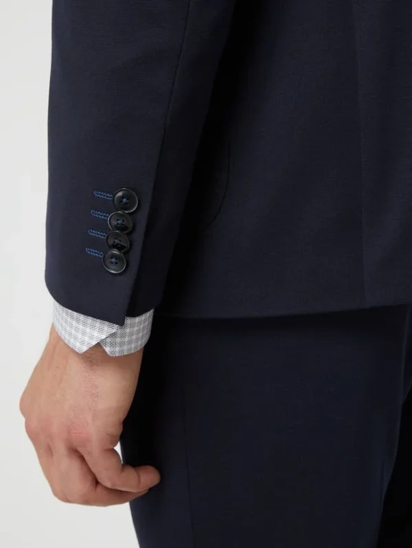 Am billigsten ? DIGEL Modern Fit 2-Knopf-Sakko Aus Jersey Modell ‘Edison’ – Marineblau ✨ 7