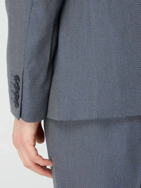 Schlussverkauf ? Matinique Slim Fit 2-Knopf-Sakko Mit Leinen-Anteil Modell ‘Mageorge’ – Marineblau ? 4