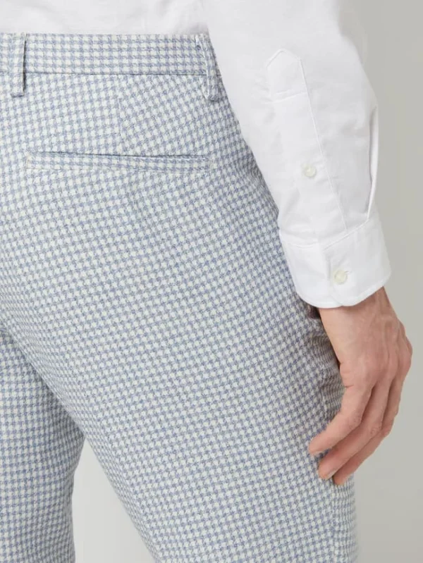 Budget ? CG – Club Of Gents Slim Fit Anzughose Mit Leinen-Anteil Modell ‘Paco’ – Hellblau ? 4