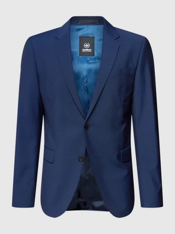 Großhandel ? Strellson 2-Knopf-Sakko Im Slim Fit Modell ‘Aidan’ – Marineblau ✔️ 1