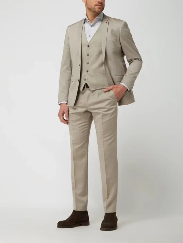 Rabatt ? Roy Robson Weste Mit Stretch-Anteil – Khaki ✔️ 1